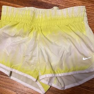 Nike shorts yellow